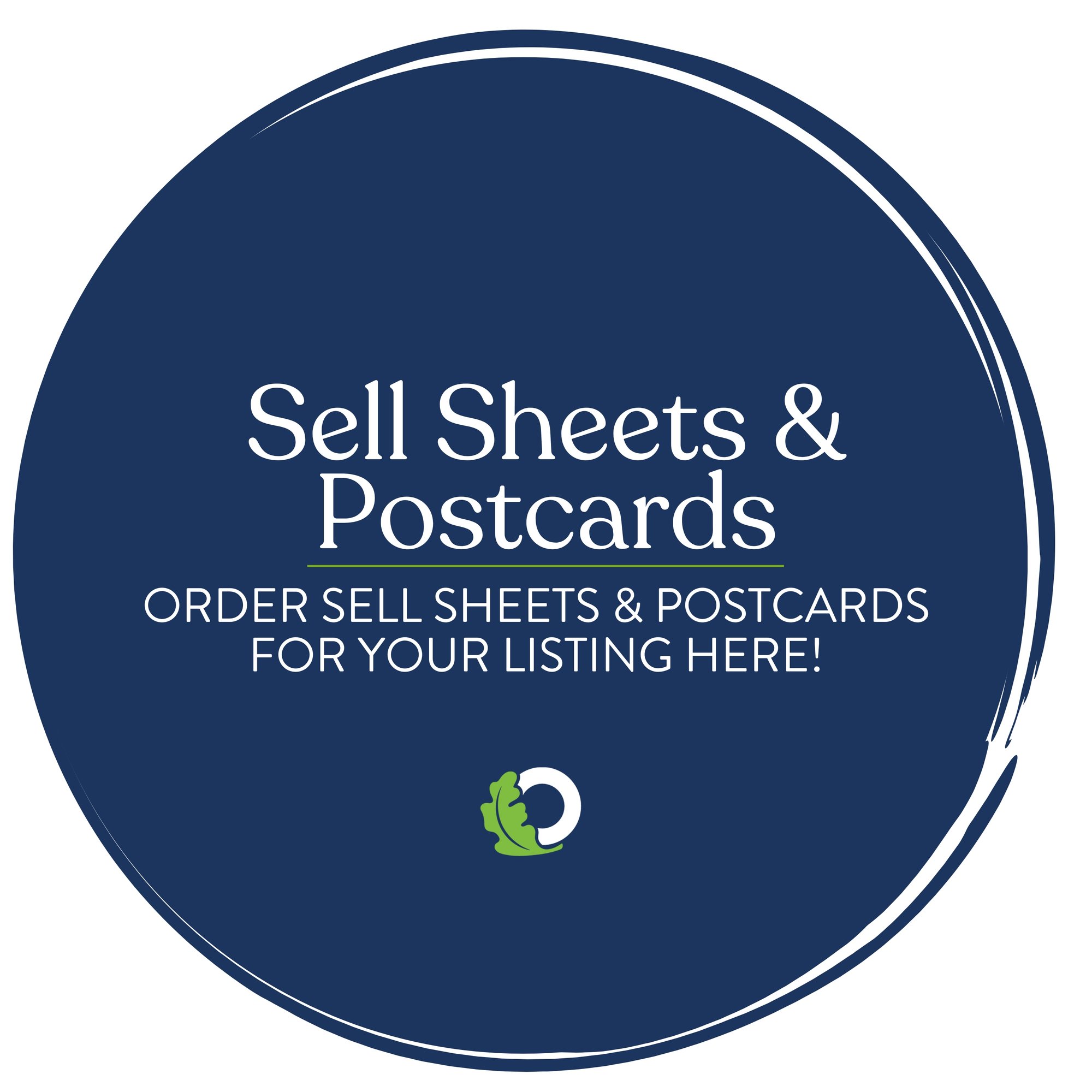 request sell sheets and postcards at oakridge real esate